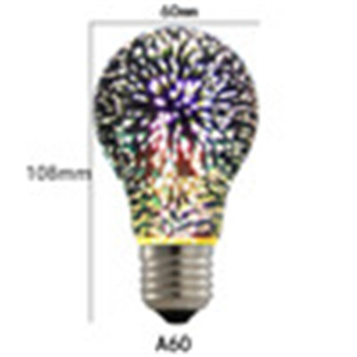 

3D Led Bulb E27 Fireworks Decorative Bulb 220V Party Lamp A60 ST64 G80 G95 Vintage Edison Night Light For Christmas Decoration