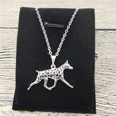 

New Doberman Pinscher Necklace Trendy Style Doberman Pinscher Pendant Necklace Women Fashion Pet Jewellery Animal Dog Jewellery