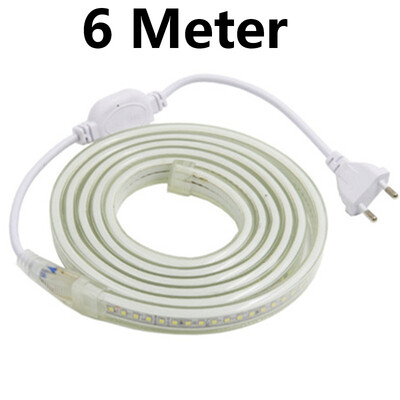 

Waterproof 220V Led Strip 2835 144LedsM With EU Power Adapter Flexible LED Tape Ribbon outdoor 1M 2M 5M 10M 15M 20M