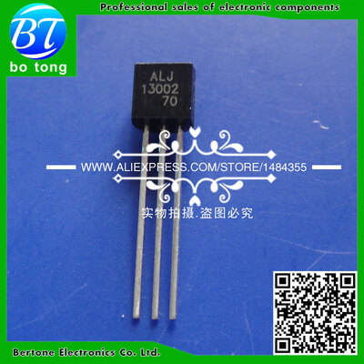 

Free Shipping 100pcs MJE13002 13002 triode transistors NPN TO-92