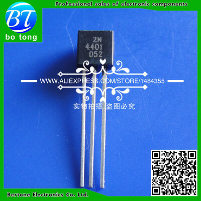 

Free shipping 100pcs/lot 2N4401 4401 TO-92 best quality.