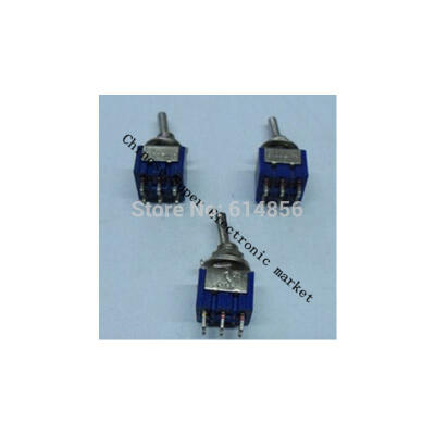 

10PCS Toggle Switch 6Pin DPDT ON-OFF-ON 6A 125VAC