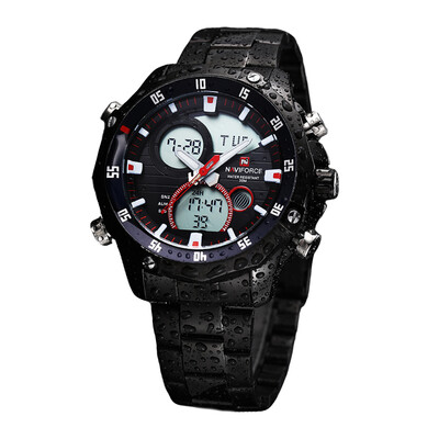 

naviforce 9030 мужчин военно - спортивной двойного времени кварцевые аналого - цифровых были наручные часы водонепроницаемые часы