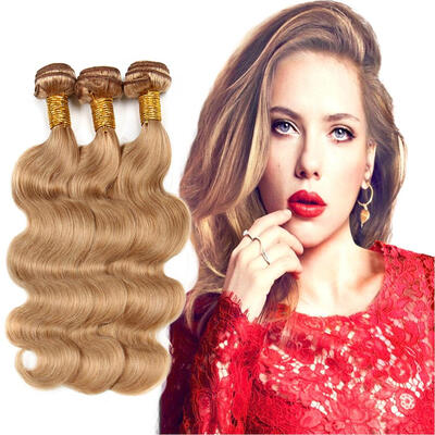 

Protea Human Hair Weave Body Wave 27 Honey Blonde 7A Brazilian Virgin Hair Bundles Extensions 100gBundles