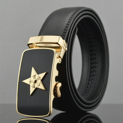 

Male Genuine Leather Belt Men Cowskin Leather Belt Automatic Buckle Fashion Designer High Quality MenS Belts
