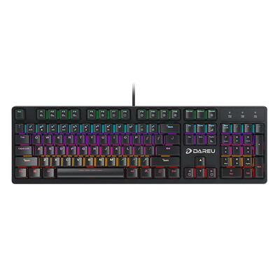 

Darwin dareu DK100 104 key game mechanical keyboard black green shaft Jedi to eat chicken weapon