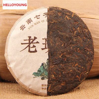 

C-PE005 Yunnan puer tea pu er старый запрет zhang спелый чай Pu'er shu cha Семь тортов приготовленный красный пу-эр чай puerh органическая здоровая пища