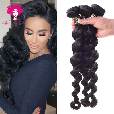 

Удивительные звездные перуанские волосы Virgin Loose Wave Bundles Loose Wave Human Hair Extensions Soft и Bouncy 3 Bundle Deals