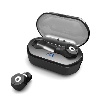 

Langston F8 Wireless Bluetooth Headset TWS Touch Binaural Stereo Earbud Waterproof&Sweat Mini Ultra-small Invisible Sports In-ear Headphone Black