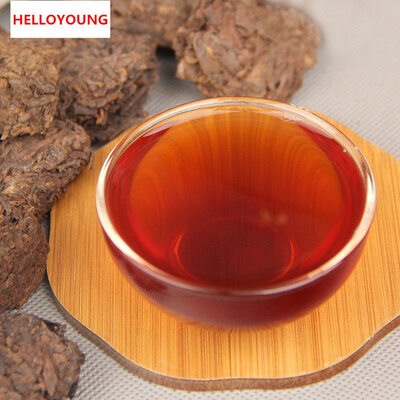 

C-PE026 China Yunnan Pu'er tea Old Chen old tea head 200 g pure cha Tuo green and healthy weight loss detox diet pure tea