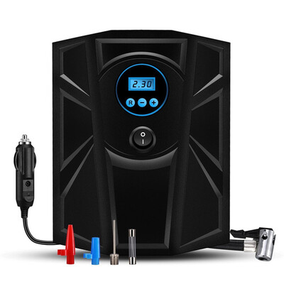 

12V DC Inflator 150 PSI Портативный автоматический черный электрический цифровой компрессорный насос для ЖК-дисплея для автомобиль
