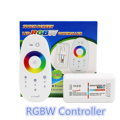 

DC 12 В 24 В RGB RGBW светодиодный Управление Лер 2.4 г rf Сенсорный экран Дистанционное управление 6a на канал для SMD 5050 3528