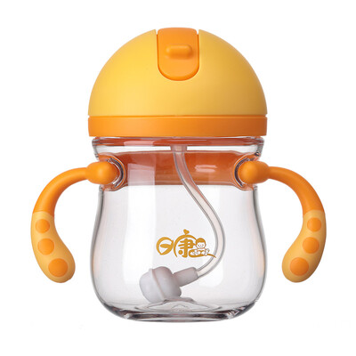 

Rikang rikang sippy cup baby learning cup childrens cup with gravity ball leak-proof 300ml yellow RK-B1013