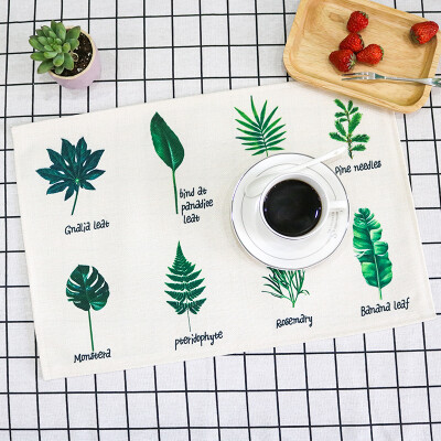 

YUAN cotton linen placemat napkin insulation pad table cloth dish mat