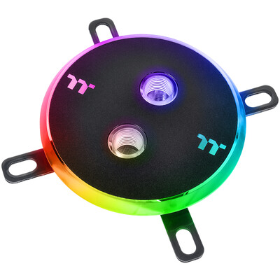 

Tt Thermaltake Pacific W4 CPU water-cooled head RGB colorful lighting full platform nickel-plated anti-corrosion design 015mm micro flow easy to install