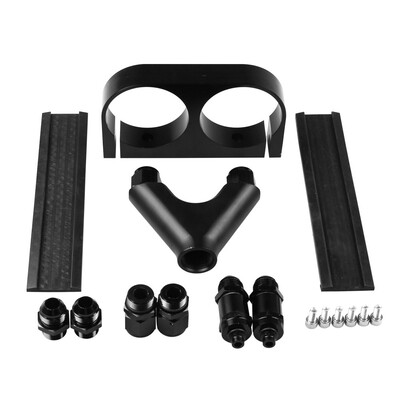 

Racing High quality universal Aluminum oil Double Fuel Pump Bracket