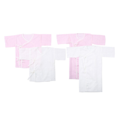 

Cotton Age PurCotton baby clothes gauze baby clothes 5944 recommended 0-3 months pink white short paragraph long section 2 boxes