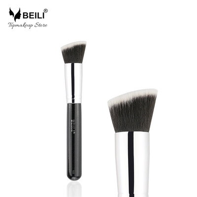 

BEILI 103 Rosa Schwarz Abgewinkelt Synthetische Haar Stiftung Rouge Kontur Dichten Grau Haar Einzelnen Make-Up Brushe