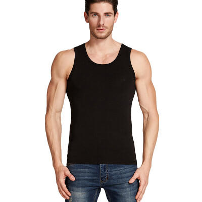 

Playboy PLAYBOY Mens modal cotton vest mens tight sports bottoming shirt fitness vest breathable thin section black XL