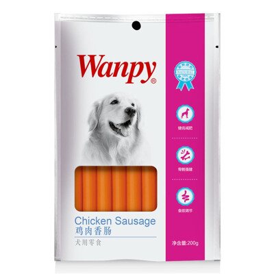 

Naughty dog ​​pet snack dog with chicken sausage 200g 5 bags for all dogs