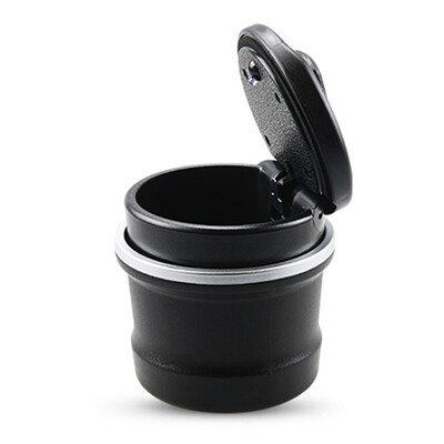 

KOOLIFE car ashtray car with ashtray with cover LED light flame retardant debris box trash can home desk universal creative car small jewelry