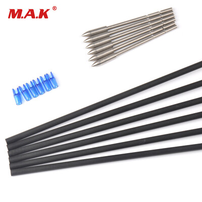 

Spine 550 X10 6 Pcs Carbon And Aluminum Hybrid Set Arrow 32 Inches Outer Diameter 52mm Inner-type Tips for Archery Hunting