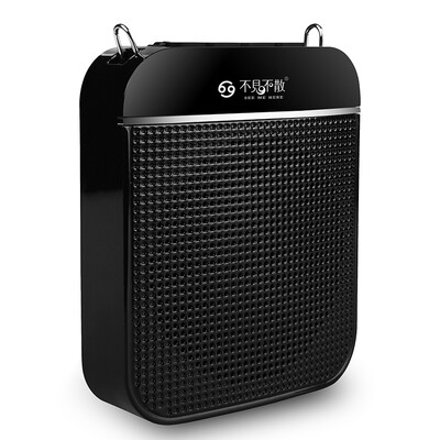 

See me here K8 Small portable bee loudspeaker Teacher Teaching Dedicated Waistband headset Digital player Speaker Jazz black