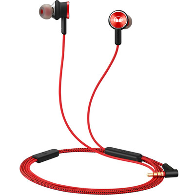 

Glory Monster Headphones 2 AM17 Сабвуфер HiFi Stereo Wired In-Ear Headphones (красный и черный)