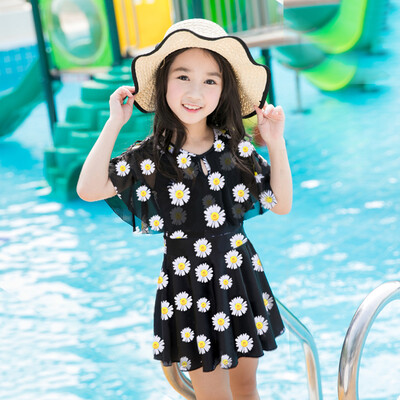 

Youyou Children Swimwear Girls Baby Swimsuits Big Boy Princess Girls Korean Siamese Skirt Swimsuit 37229 Small Daisy  Recommended 110-120CM