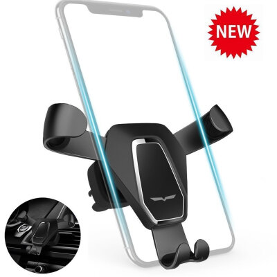 

Car Phone Holder, Gravity Universal Air Vent Smartphone Stand Auto-clamping Car Cradle Mount for iPhone X/ 8/ 7/ 6s/ Plus, Galaxy