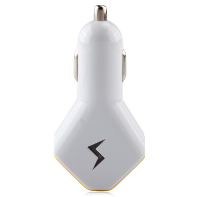 

Buself 4.2A Dual USB Car Charger for iPod nano/iPhone/Mini iPad(White + Yellow)