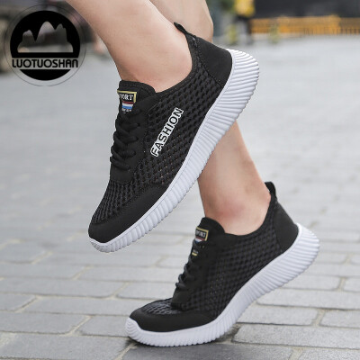 

Mens fashion The new Net surface breathable mesh Super light Leisure sports shoes sneakers Running shoes Students shoes