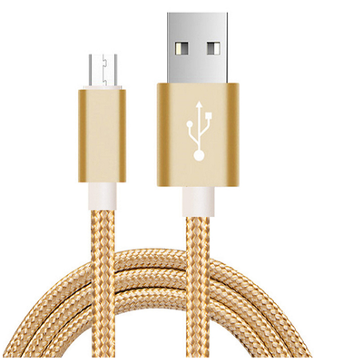

1M Micro usb data Кабель для быстрой зарядки данных для телефонов Android с нейлоновой оплеткой