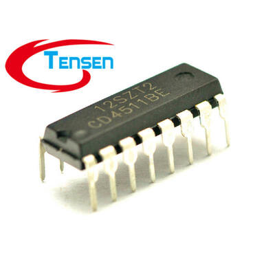 

200Pcs/Lot CD4511 CD4511BE HEF4511 CMOS BCD-TO-7-SEGMENT LATCH DECODER DRIVERS Texas Instruments DIP-16
