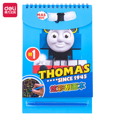 

Deli Deli Thomas series colorful pattern student scratch paper set hand painting creative DIY toy 74800