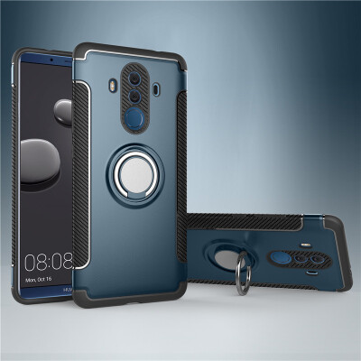 

Huawei Mate 1010 Pro Armor Car Magnetic Suction Ring Bracket Silicon TPU Hard PC Phone Case