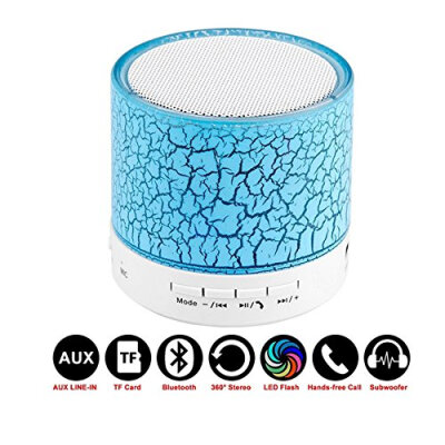 

Portable Bluetooth Speaker Mini LED Wireless Speakers Play Music With Micro SD TF Radio Fm USB Phone Call For Computer