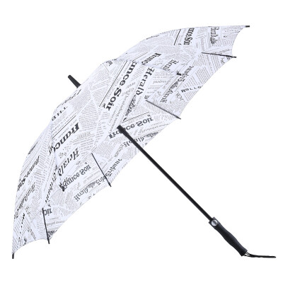 

Mido MAYDU Travel Household 12 Meter Large Weatherproof Umbrella Creative Newspaper Long Handle Umbrella M1127 White