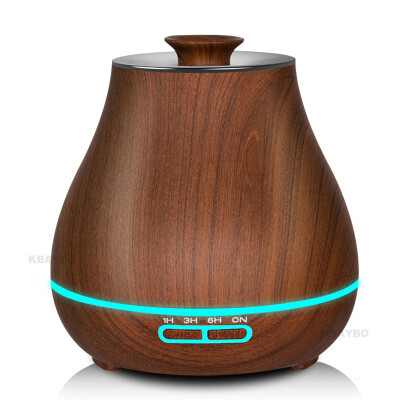 

400ml Aroma Essential Oil Diffuser Ultrasonic Air Humidifier with Wood Grain electric LED Lights aroma diffuser for home