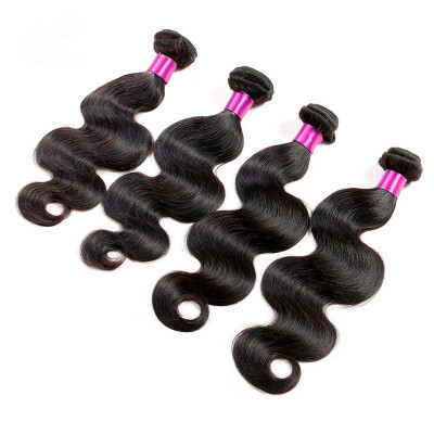 

Nig Cute Hair 8A Grade Brazilian Body Wave 4 Bundles Double Weft Unprocessed Brazilian Virgin Human Hair Extensions