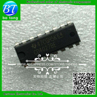 

10PCS CD4027BE DIP-16 CD4027B CD4027 DIP free shipping New Original
