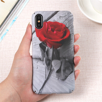 

Жесткий Пластик крышка для iphone 7 8 плюс телефон чехол Винтаж с розами Life is Now тонкий матовый Капа Корпус для IPhone 6s 6 X
