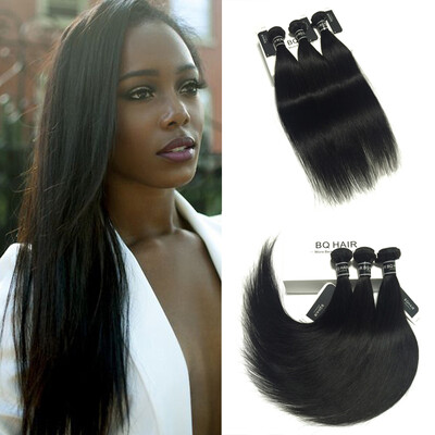 

BQ HAIR Mink 8A Remy Brazilian Straight 3 Bundles Tissage Bresilienne Remy Human Hair Extensions