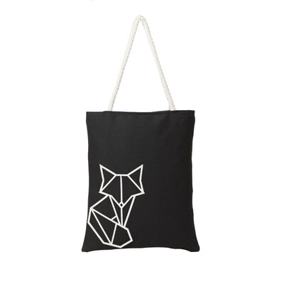 

Jiantika womens bag original casual shoulder bag trend simple canvas tote bag cartoon series CB226 black
