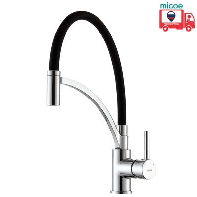 

Micoe Корабли из России Pre-Rinse Spray Kitchen Faucet с 360 ° поворотным носиком Одноручный кухонный кухонный смеситель для кухон
