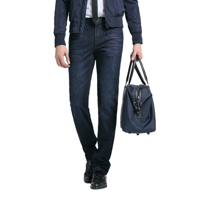 

Pierre cardin jeans male autumn and winter section 203387 micro-elastic anti-wrinkle straight casual jeans 31 yards dark blue 0800