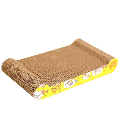 

HANHANLEYUAN pet cat scratching plate grinder cat toy cat claw board resistant to catch catnip young cat corrugated paper funny cat toy pet sofa cat supplies large