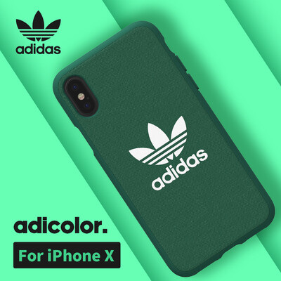 

Adidas iPhone X Mobile Shell New Bright Youth Apple X Men Silicone All-inclusive Simple Non-slip Fall Protection Cover Black