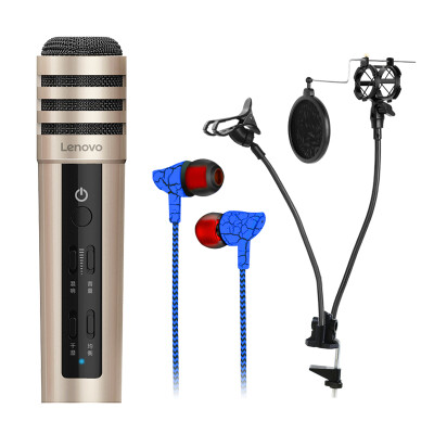 

Lenovo UM10C mobile phone microphone national karaoke anchor quick hand shake special microphone Apple Andrews condenser condenser computer computer singing upgrade version local gold suit