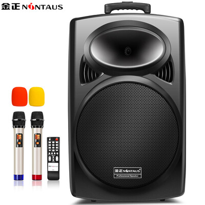 

Jinzheng (NINTAUS) N29 18-дюймовый квадратный танцевальный стереофонический Bluetooth-громкоговоритель на открытом воздухе портативный сабвуфер с высокой мощностью с беспроводным микрофоном U-сегментный громкоговоритель